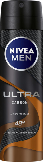 სპრეი დეოდორანტი Nivea Men Ultra Carbon 150 მლ