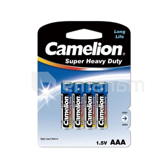 ელემენტი Camelion Super Heavy Duty AAA მარილოვანი 4 ც